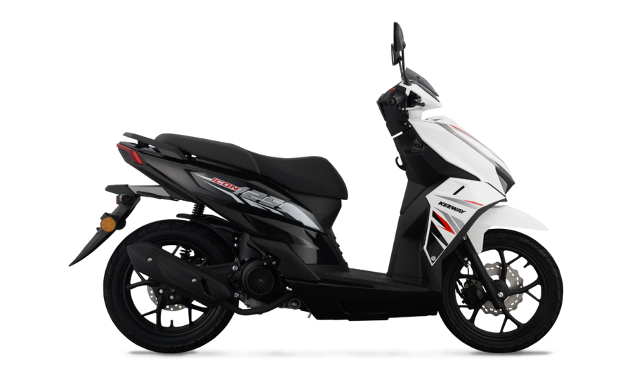 Keeway Icon 125S scooter deportivo detalle asiento, concesionario oficial en Tarragona y Reus