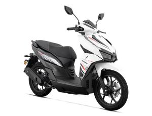 Keeway Icon 125S scooter deportivo detalle faro led, concesionario oficial en Tarragona y Reus