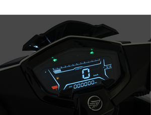 Keeway Icon 125S scooter deportivo detalle marcador LCD, concesionario oficial en Tarragona y Reus