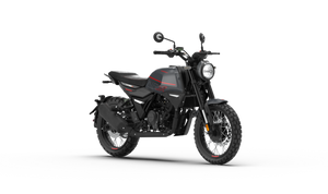 Morbidelli NR125X retro studio frontal, concesionario oficial en Tarragona y Reus