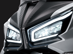 SYM Joymax Z 300 GT detalle faro led, concesionario oficial en Tarragona y Reus